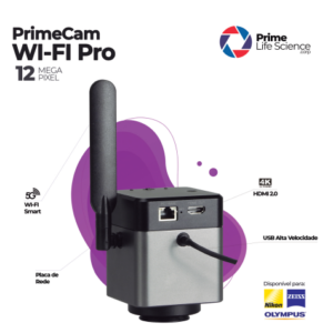Câmera para Microscópio PrimeCam Wi-Fi Pro 12